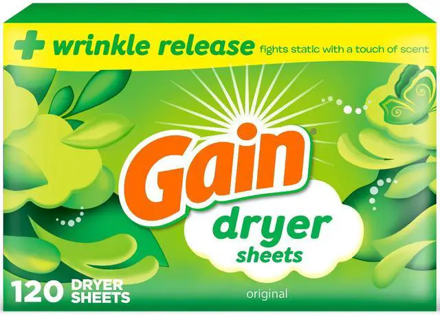 Main image of Gain Dryer Sheets, Original Scent, 120 Count