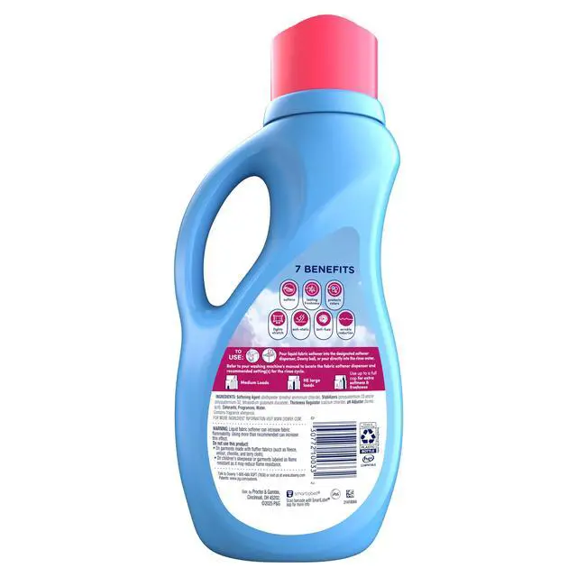 Alt view image 7 of 7 - (2 pack) Downy Liquid Fabric Softener and Conditioner, April Fresh Scent, 44 fl oz, 60 Loads