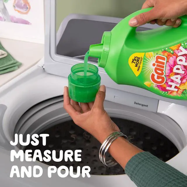 Alt view image 6 of 7 - Gain Liquid Laundry Detergent, Hibiscus Hula Scent, 88 fl oz, 61 Loads, HE