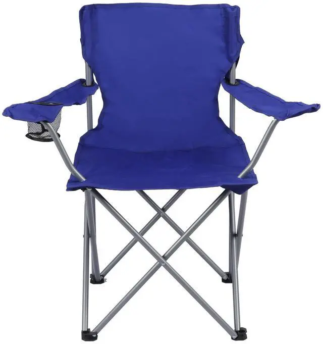 Main image of Ozark Trail Quad Folding Camp Chair with Cup Holder, Royal Blue