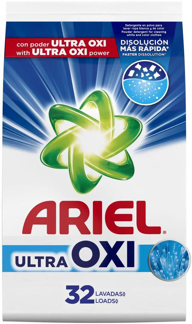 Main image of Ariel Laundry Detergent Powder, Ultra Oxi, Original Scent, 52 oz, 33 Loads