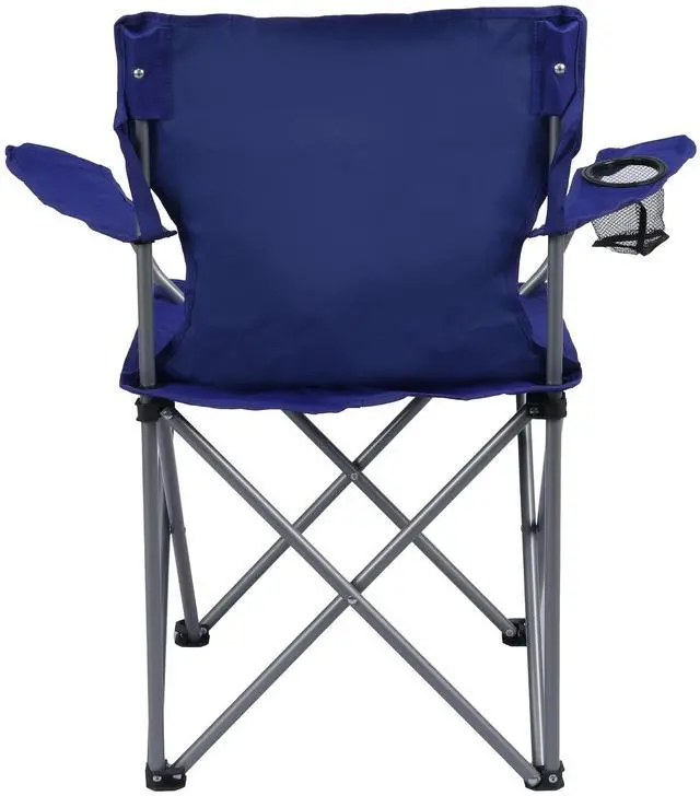 Alt view image 2 of 6 - Ozark Trail Quad Folding Camp Chair with Cup Holder, Royal Blue