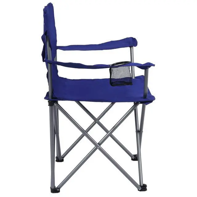 Alt view image 4 of 6 - Ozark Trail Quad Folding Camp Chair with Cup Holder, Royal Blue
