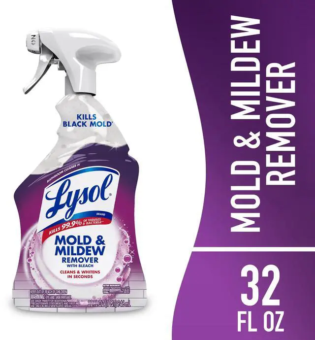 Main image of Lysol Mold and Mildew Foamer Cleaner with Bleach, Stain Remover, 32 fl oz