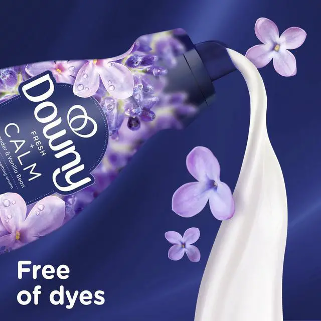 Alt view image 6 of 7 - Downy Ultra Soft Fabric Softener Liquid, Calm, Lavender and Vanilla Bean, 26 fl oz, 39 Loads