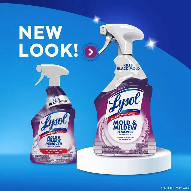 Alt view image 5 of 6 - Lysol Mold and Mildew Foamer Cleaner with Bleach, Stain Remover, 32 fl oz