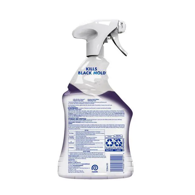 Alt view image 6 of 6 - Lysol Mold and Mildew Foamer Cleaner with Bleach, Stain Remover, 32 fl oz