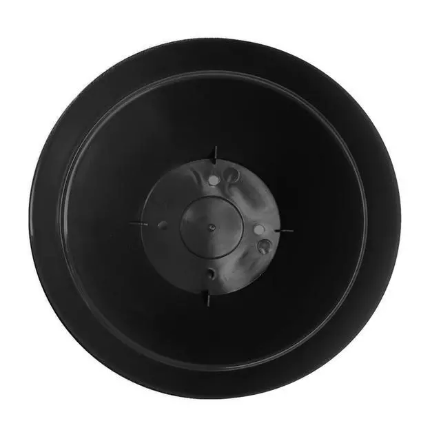 Alt view image 4 of 6 - Jacinto Recycled Plastic Planter, 8 inch Opening Diameter, Black Color