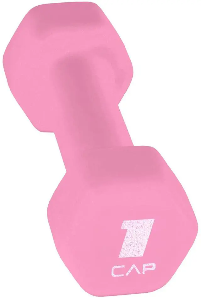 Alt view image 2 of 6 - (2 pack) CAP, 1lb Neoprene Dumbbell, Pink, Single