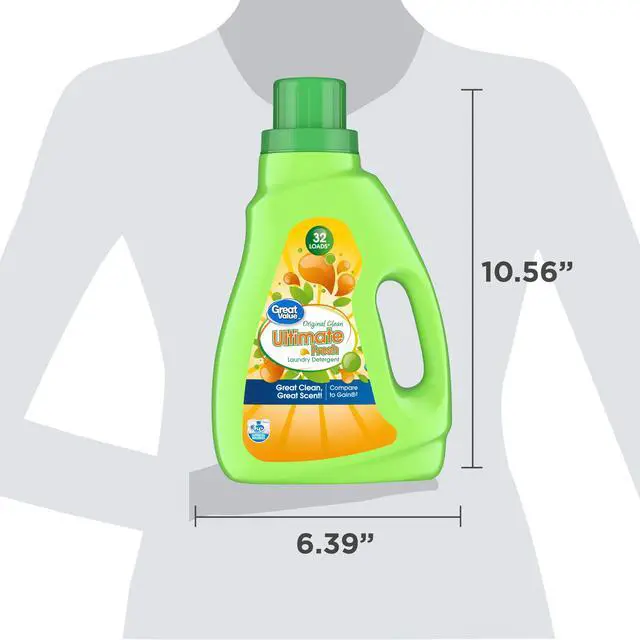 Alt view image 4 of 4 - Great Value Ultimate Fresh Laundry Detergent, Original Clean, 46 fl oz, 32 Loads