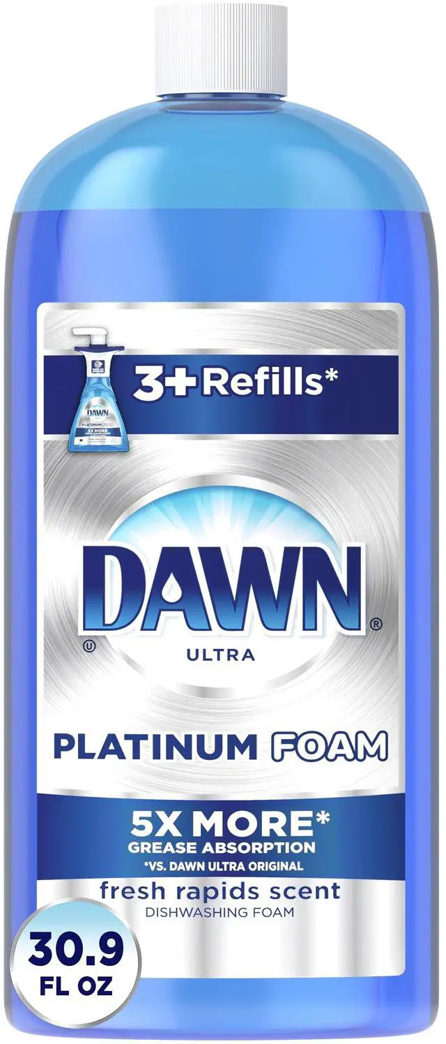 Main image of Dawn Direct Foam Dish Soap, Dishwashing Liquid, Grease Removal, Fresh Rain, 915 mL