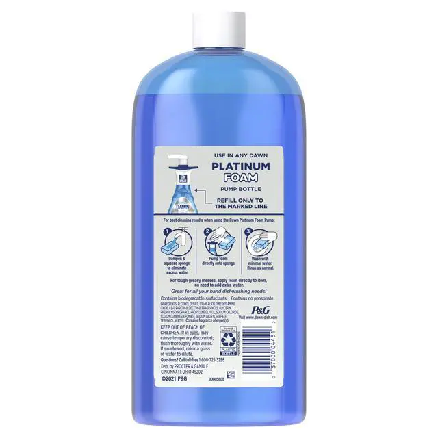 Alt view image 5 of 7 - Dawn Direct Foam Dish Soap, Dishwashing Liquid, Grease Removal, Fresh Rain, 915 mL