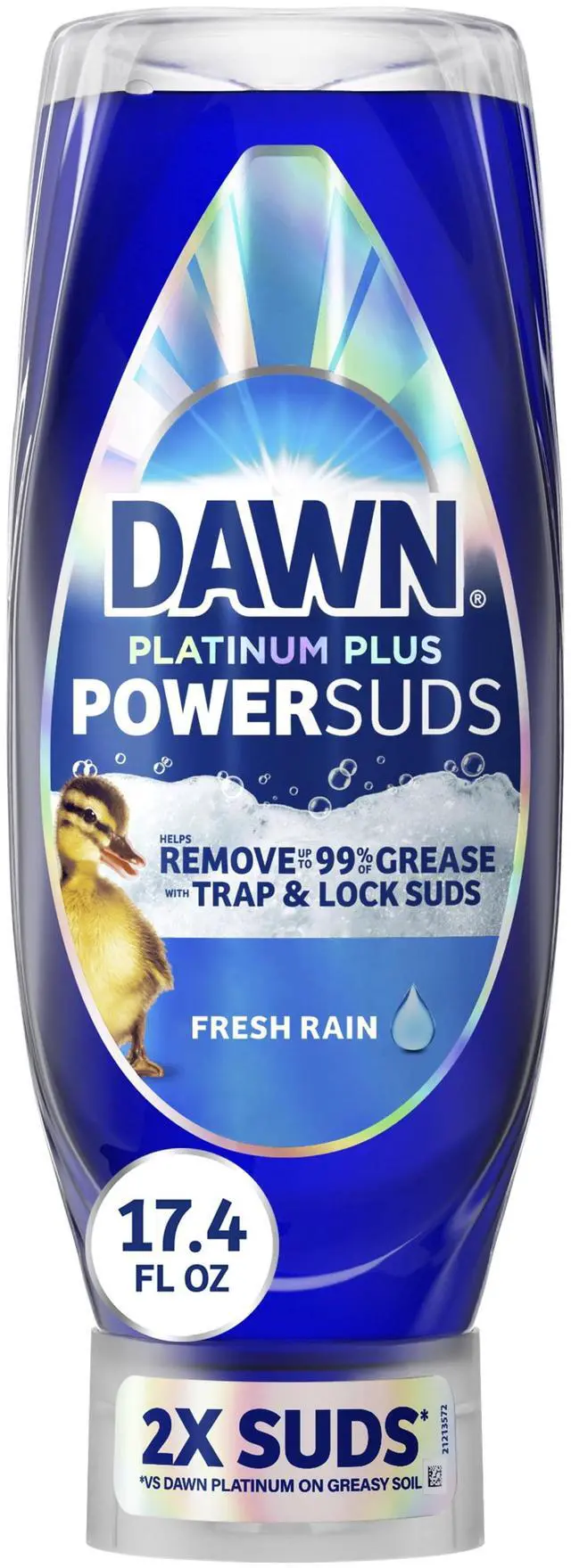 Main image of Dawn Platinum Plus PowerSuds Liquid Dish Soap, 17.4 oz. EZ-Squeeze Bottle