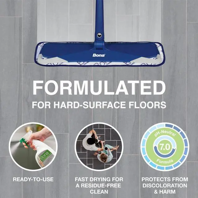 Alt view image 2 of 7 - Bona® Multi-Surface Floor Cleaner, for Stone Tile Laminate and Vinyl LVT/LVP 22 Fl Oz