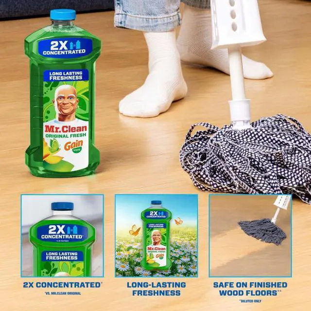 Alt view image 2 of 6 - Mr. Clean All Purpose Cleaner, Cleaning Liquid, Gain, 41 fl oz