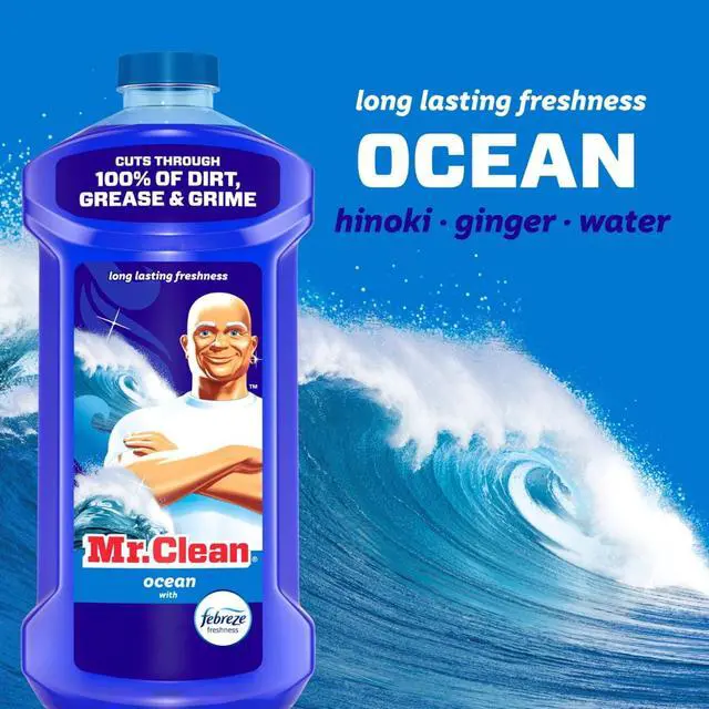 Alt view image 4 of 7 - Mr. Clean All Purpose Cleaner, Cleaning Liquid, Ocean, 41 fl oz