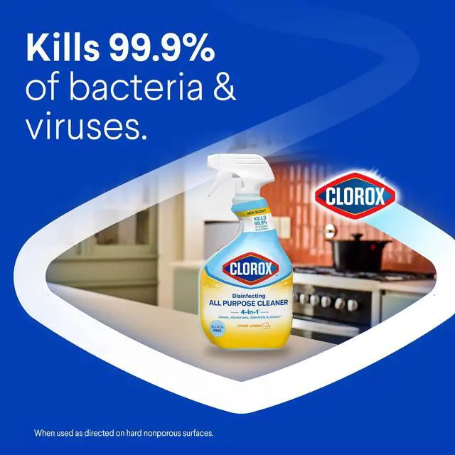 Alt view image 5 of 7 - Clorox Disinfecting All Purpose Cleaner Spray, Crisp Lemon, 32 fl oz