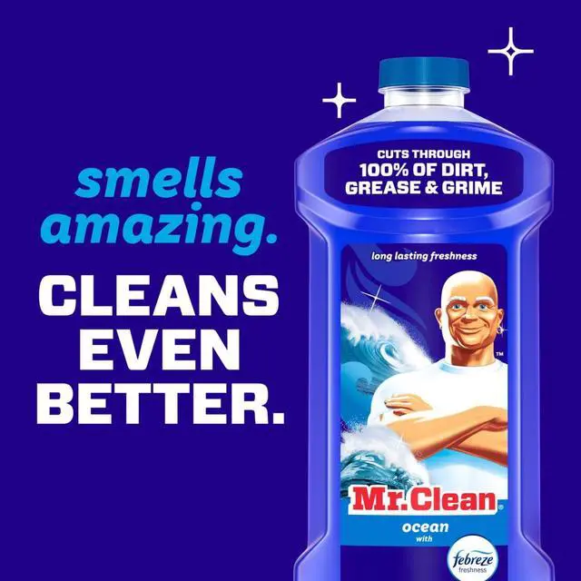 Alt view image 6 of 7 - Mr. Clean All Purpose Cleaner, Cleaning Liquid, Ocean, 41 fl oz