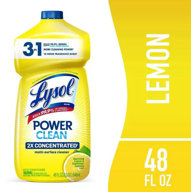 Main image of Lysol All Purpose Cleaner, Multi-Surface Disinfectant Floor Cleaner for Mopping Solution, for Bathroom & Kitchen, Lemon & Sunflower, 48 fl oz