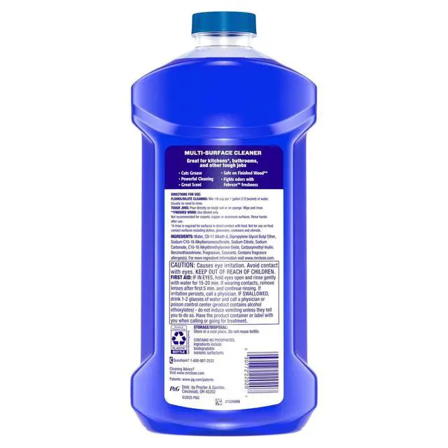 Alt view image 7 of 7 - Mr. Clean All Purpose Cleaner, Cleaning Liquid, Ocean, 41 fl oz