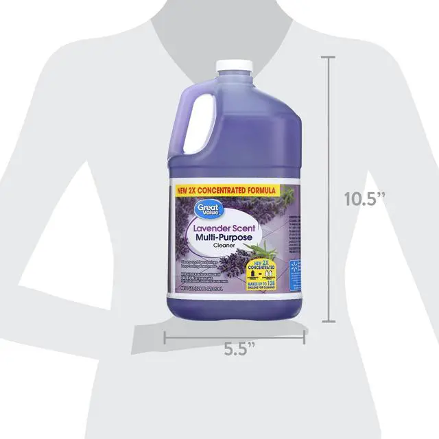 Alt view image 5 of 5 - Great Value Multi Purpose Cleaner, Lavender Scent, 128 fl oz