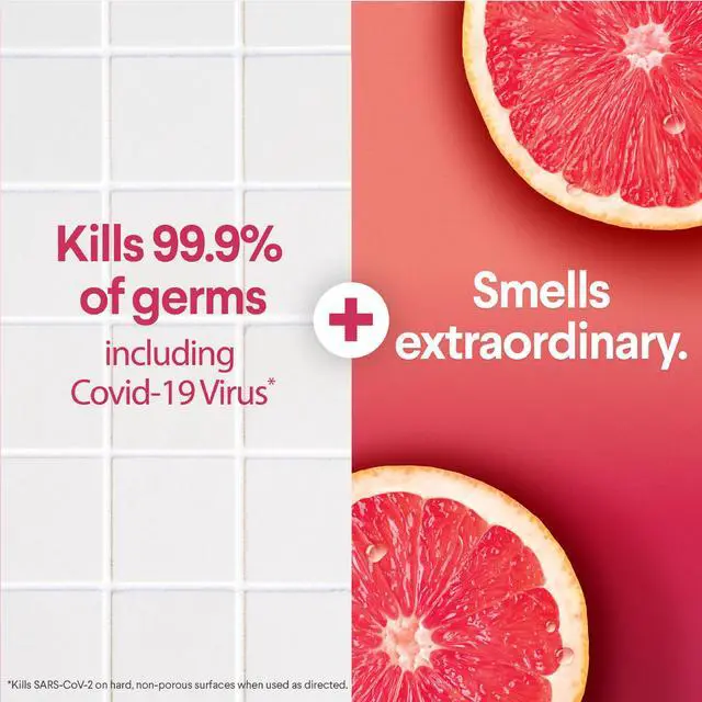 Alt view image 3 of 6 - Clorox Scentiva Disinfecting Multi-Surface Cleaner Spray, Grapefruit & Orange Blossom, 32 fl oz