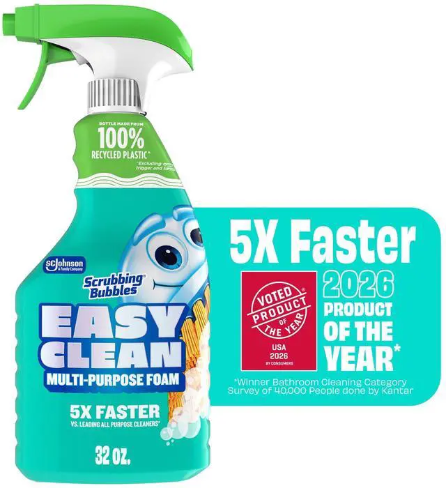 Main image of Scrubbing Bubbles Easy Clean Multi-Purpose Bathroom Shower & Tub and All Purpose Cleaner Spray, 32 oz