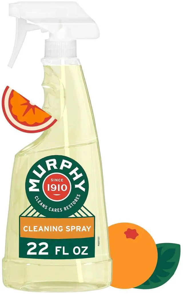 Main image of Murphy Oil Soap Cleaning Spray, Wood Cleaner, No-Rinse Floor Cleaner, Orange Scent, 22 fl oz Bottle