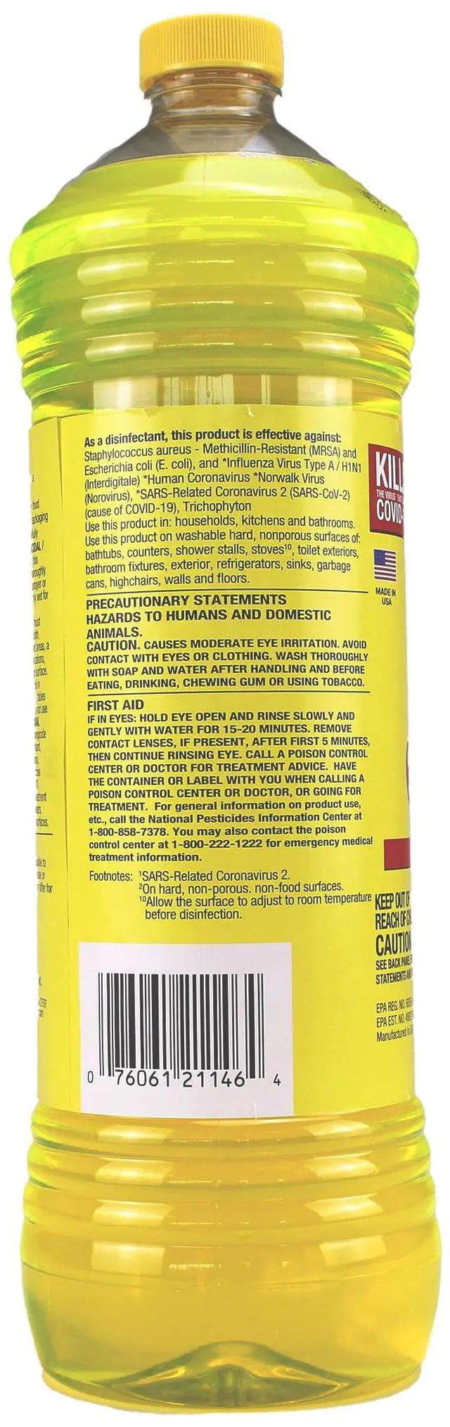 Alt view image 2 of 7 - Pine Glo Kitchen & Bath Household Cleaner, Lemon, 40 oz