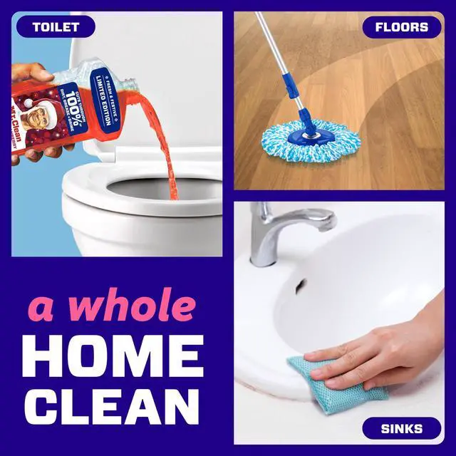 Alt view image 3 of 6 - Mr. Clean All Purpose Cleaner, Floor Cleaner, Mop Soap, Cleaning Liquid, Frosted Cranberry, 41 fl oz