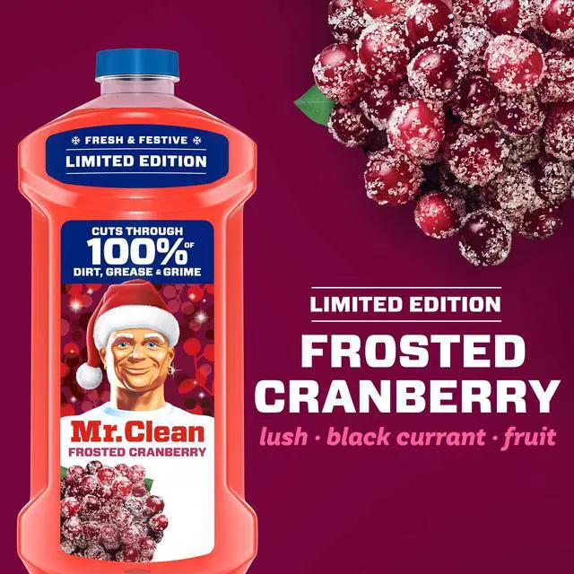 Alt view image 4 of 6 - Mr. Clean All Purpose Cleaner, Floor Cleaner, Mop Soap, Cleaning Liquid, Frosted Cranberry, 41 fl oz