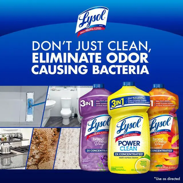 Alt view image 3 of 7 - Lysol All Purpose Cleaner, Multi-Surface Disinfectant Floor Cleaner for Mopping Solution, for Bathroom & Kitchen, Lemon & Sunflower, 48 fl oz