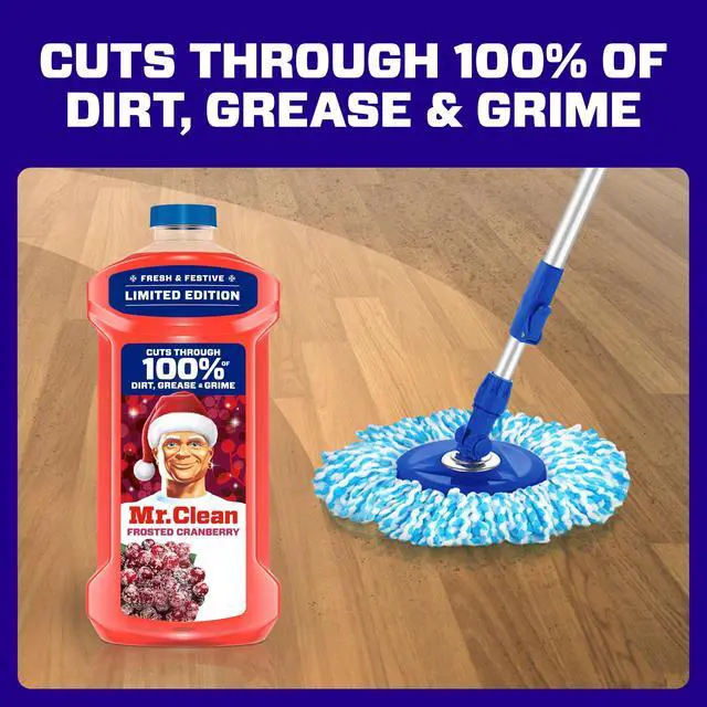 Alt view image 5 of 6 - Mr. Clean All Purpose Cleaner, Floor Cleaner, Mop Soap, Cleaning Liquid, Frosted Cranberry, 41 fl oz