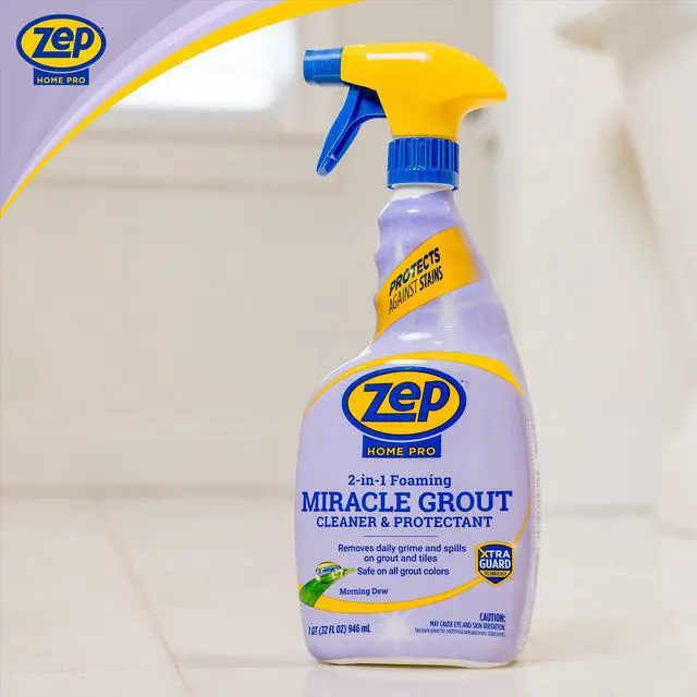 Alt view image 7 of 7 - Zep Home Pro Miracle Foaming Grout Cleaner and Protectant, Morning Dew Scent, 32 fl oz