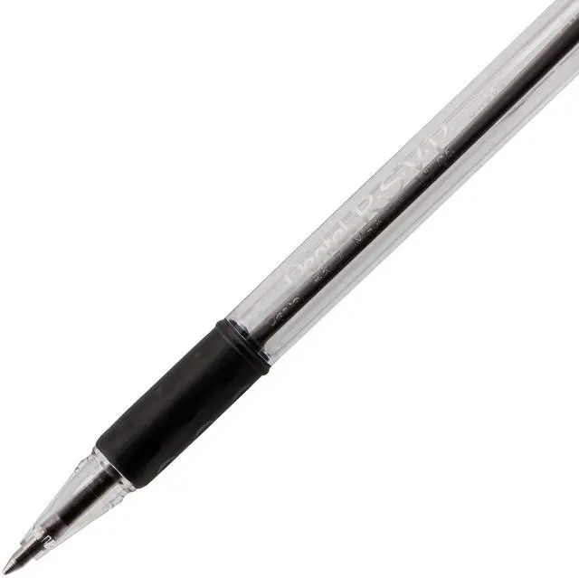 Alt view image 4 of 5 - Pentel RSVP Ballpoint Pen, (0.7mm) Fine Line, Black Ink, 5 Pens Per Pack