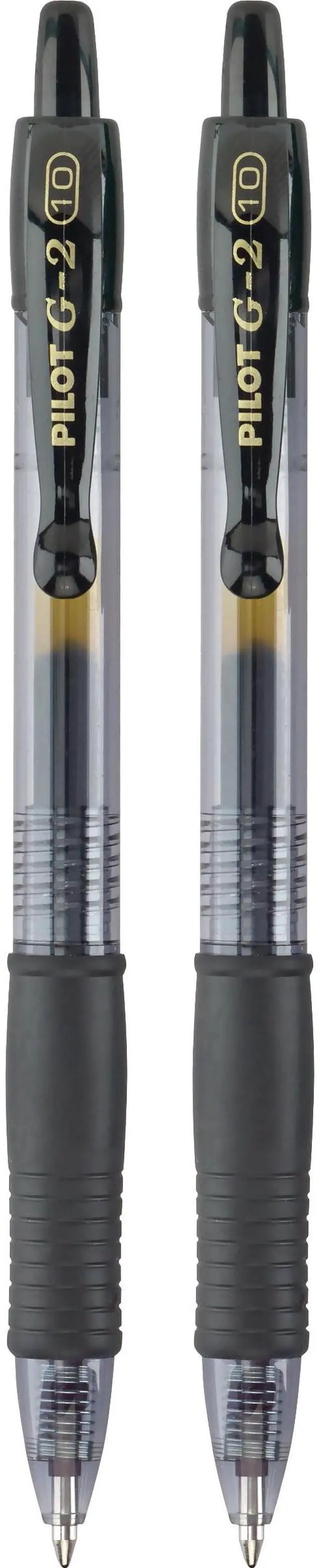 Alt view image 3 of 6 - Pilot G2 Retractable Gel Ink Pens, Bold Point, Black, 2 Count