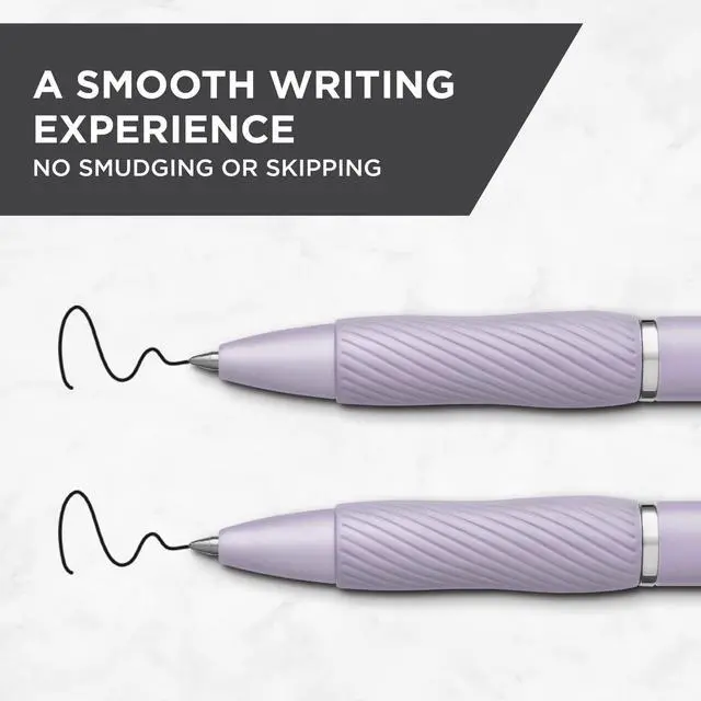 Alt view image 4 of 4 - Sharpie S-Gel Pens, Medium Point (0.7mm), Violet Barrel, Black Ink, 4 Count