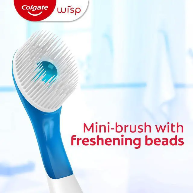 Alt view image 2 of 7 - Colgate Max Fresh Wisp Disposable Travel Toothbrushes, Mini Toothbrush, Peppermint, 24 Count