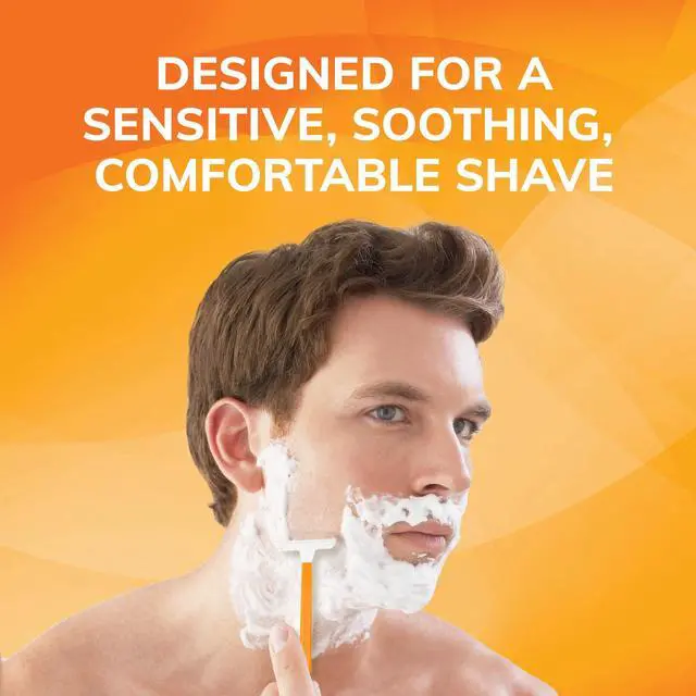 Alt view image 4 of 6 - BIC Sensitive Disposable Razors for Men, 1 Blade, 12 Count