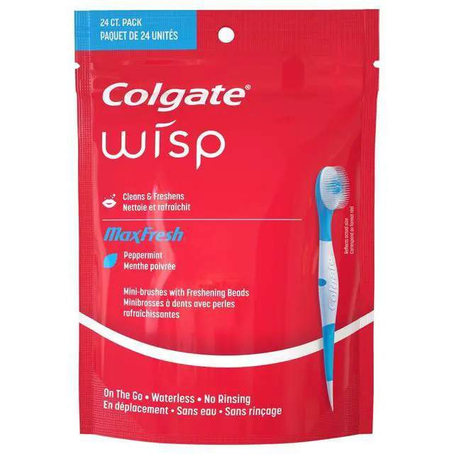 Alt view image 7 of 7 - Colgate Max Fresh Wisp Disposable Travel Toothbrushes, Mini Toothbrush, Peppermint, 24 Count