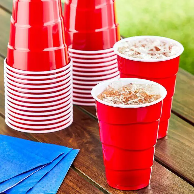 Alt view image 2 of 4 - Great Value Red Disposable Plastic Party Cups, 18 oz, 50 Count