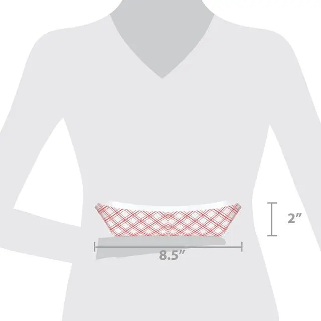 Alt view image 7 of 7 - Great Value Disposable Paper Food Trays, Holds Up to 3 lb, 50 Count