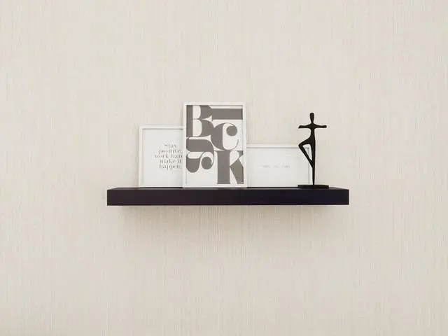 Alt view image 2 of 6 - Mainstays Black 18" Wood Floating Shelf