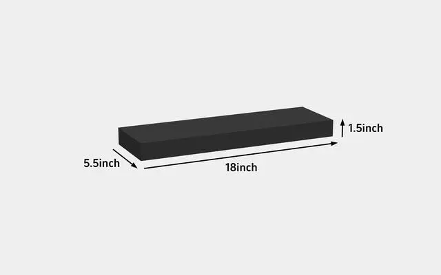 Alt view image 5 of 6 - Mainstays Black 18" Wood Floating Shelf
