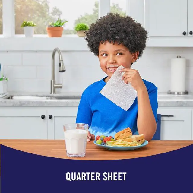 Alt view image 5 of 6 - (2 pack) Sparkle Tear-A-Square Paper Towels, 2 Double Rolls, 110 Sheets per Roll