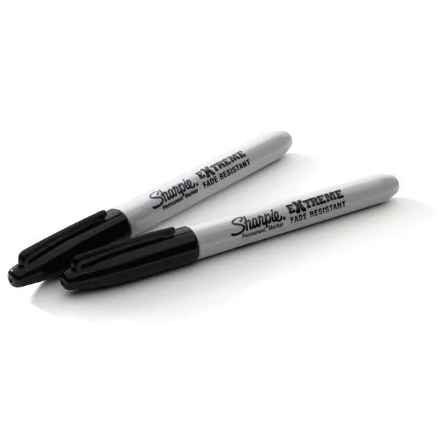 Alt view image 2 of 5 - Sharpie Extreme Permanent Markers, Fine Point, Black, 2 Count