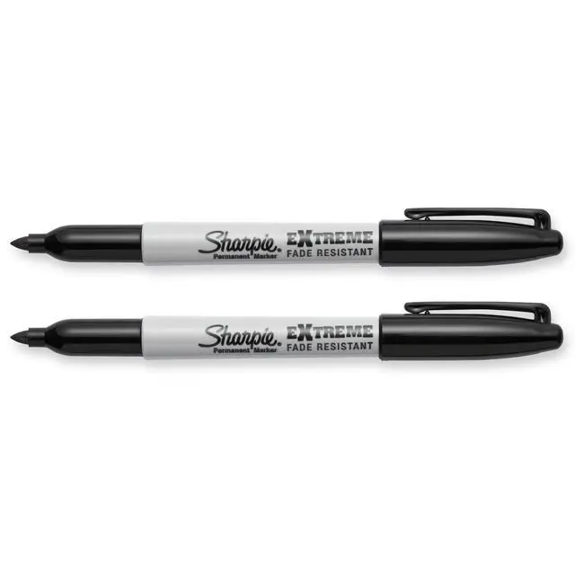 Alt view image 3 of 5 - Sharpie Extreme Permanent Markers, Fine Point, Black, 2 Count