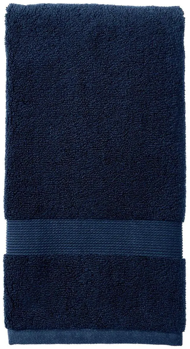 Main image of Better Homes & Gardens Signature Soft Solid Cotton Hand Towel, Blue Admiral