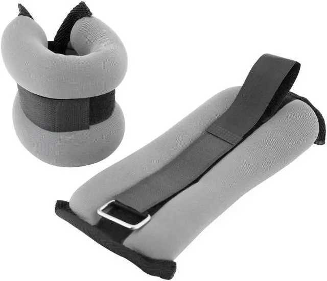Main image of CAP 5lb Adjustable Straps Grey Wrist/Ankle Weight