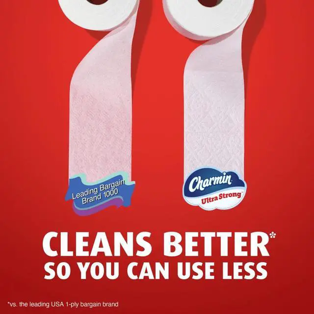 Alt view image 7 of 7 - Charmin Ultra Strong Toilet Paper 4 Mega Rolls, 220 Sheets Per Roll